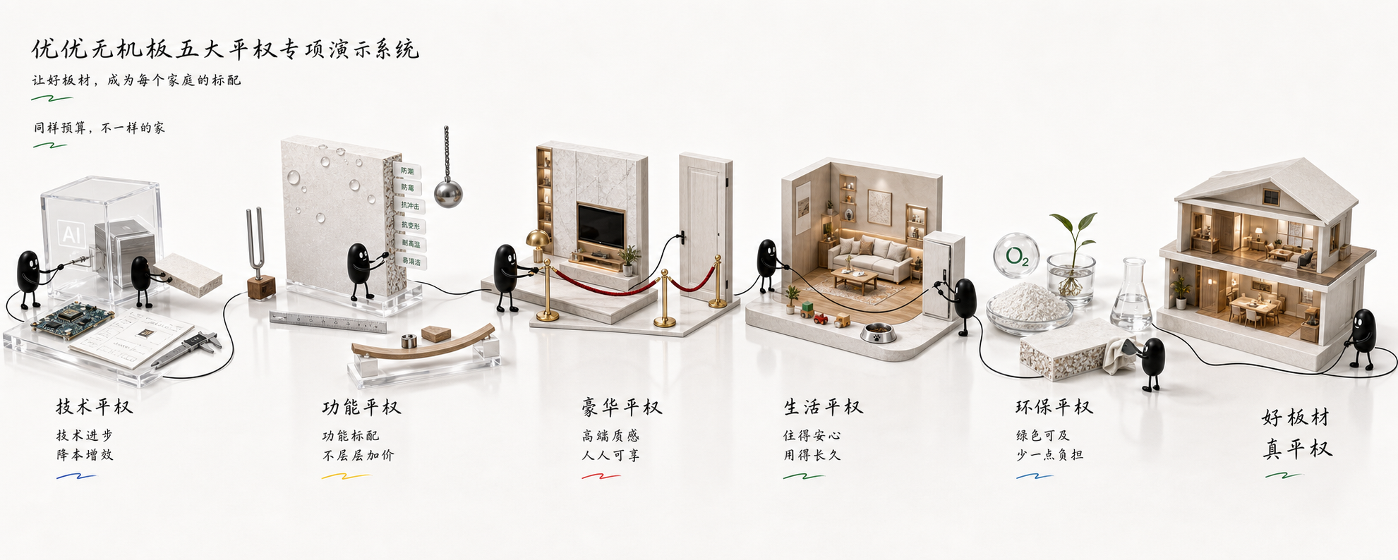 优优无机板五大平权专项演示系统预览图