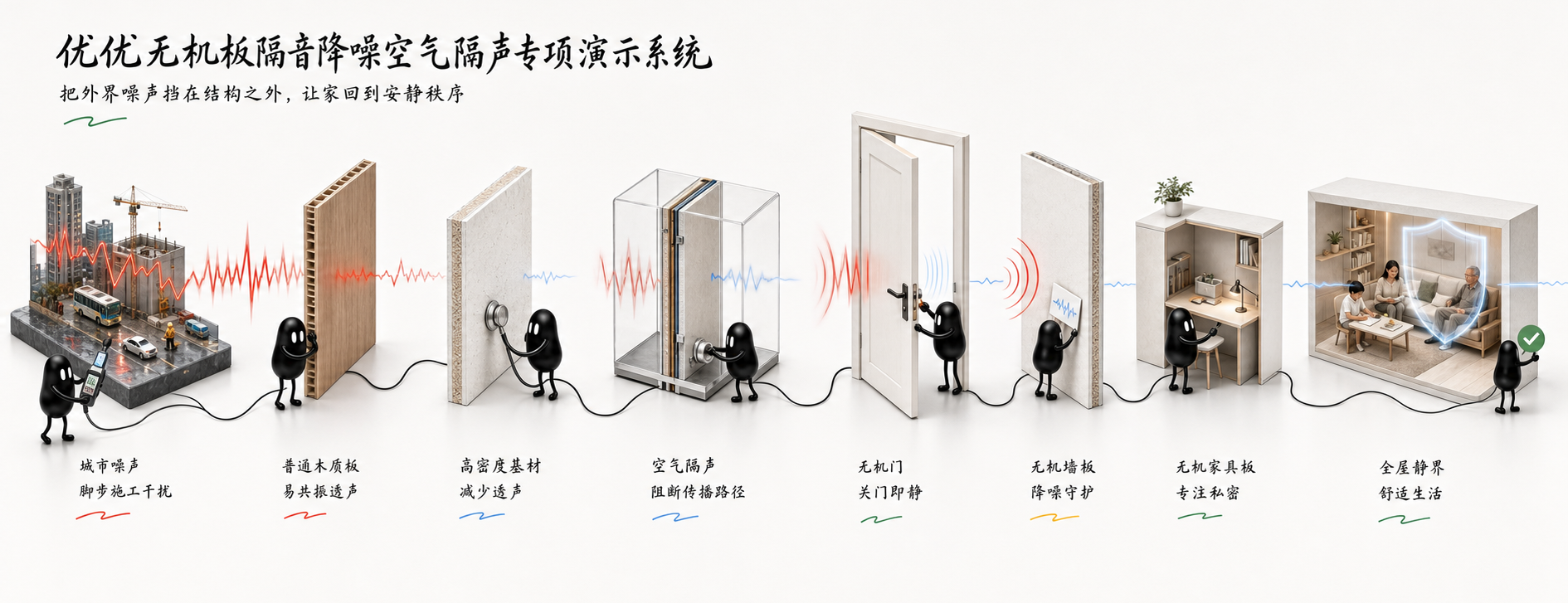 优优无机板隔音降噪空气隔声专项演示系统预览图
